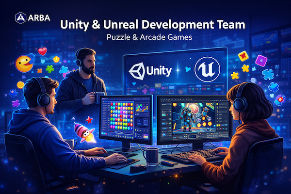Unity game development workspace